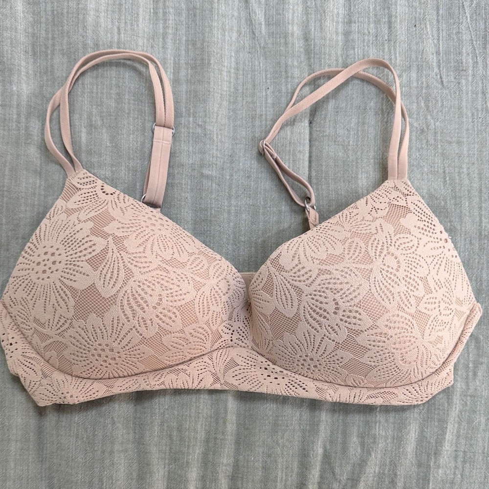 aerie Sunnie wireless lace bra, 36C